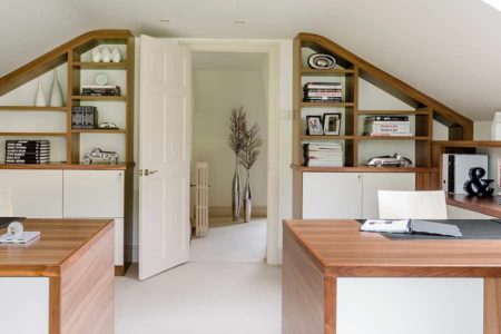 home office in loft conversion
