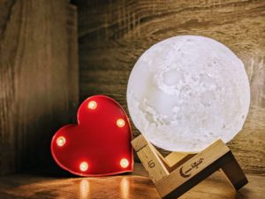 Moon Lamp with heart
